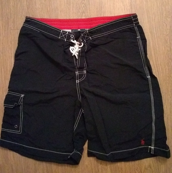 Polo by Ralph Lauren Board Shorts Swim Trunks Blue - Picture 4 of 5